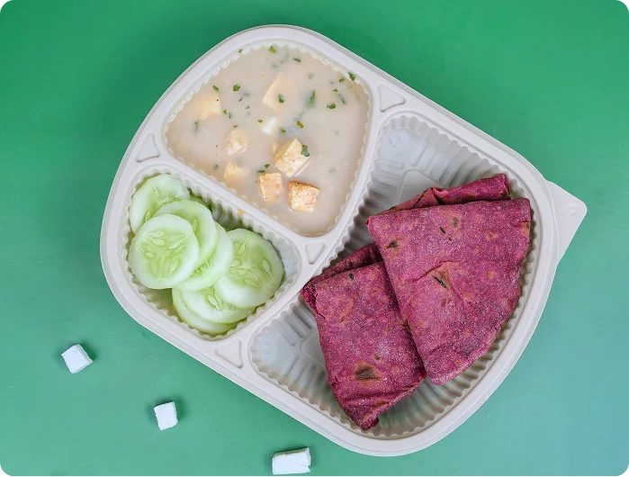 Healthy meal subscription tray