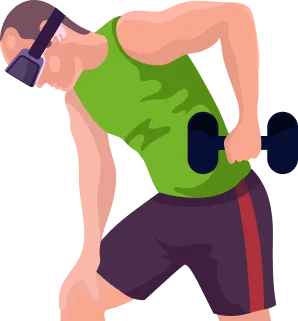 Muscle gain illustration